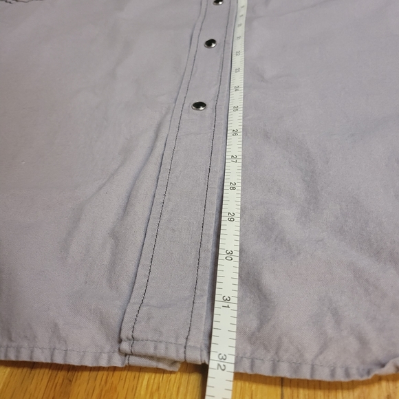 Panhandle Slim Mens Western Shirt XL Blue Panel Horses Pearl Snap Closure - Picture 3 of 7